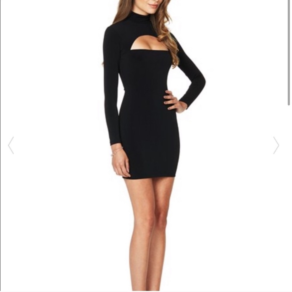 LOVE NOOKIE CHARLIZE MANHATTAN BLACK MINI DRESS - Picture 5 of 7